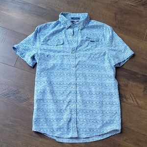 Boys Vineyard Vines Light Blue Patterned Casual Shirt